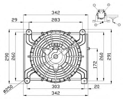 Ventilador de refrigeración NRF 47668