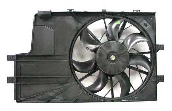 Difusor de radiador, ventilador de refrigeración, condensador del aire acondicionado, completo con motor y rodete 47552 NRF