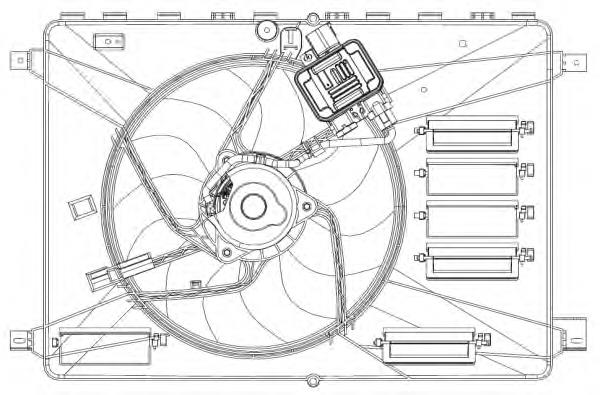 47627 NRF ventilador (rodete +motor refrigeración del motor con electromotor completo)