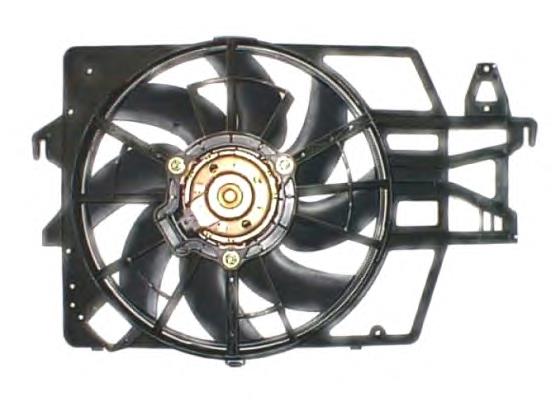 Difusor de radiador, ventilador de refrigeración, condensador del aire acondicionado, completo con motor y rodete 47642 NRF