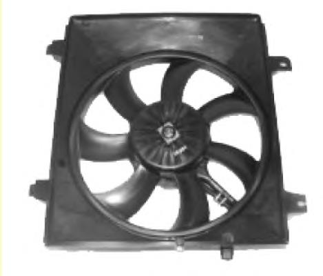 Difusor de radiador, ventilador de refrigeración, condensador del aire acondicionado, completo con motor y rodete 47604 NRF