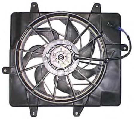 Difusor de radiador, ventilador de refrigeración, condensador del aire acondicionado, completo con motor y rodete 47220 NRF