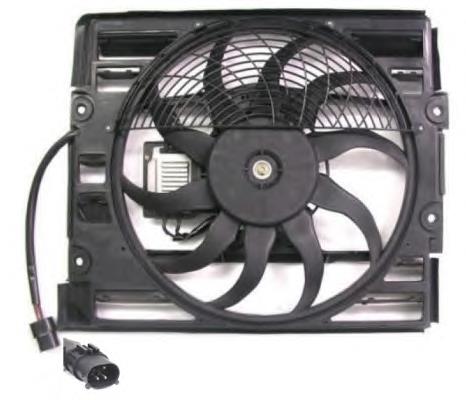 Difusor de radiador, ventilador de refrigeración, condensador del aire acondicionado, completo con motor y rodete 47214 NRF