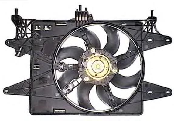 Difusor de radiador, ventilador de refrigeración, condensador del aire acondicionado, completo con motor y rodete 47232 NRF