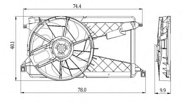 Ventilador de radiador 47291 NRF