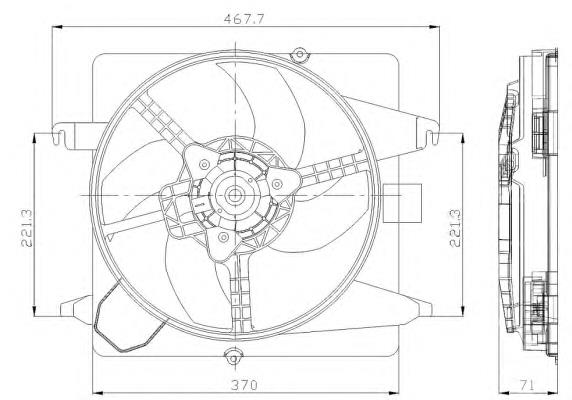 Comprar 47259 NRF Ventilador de radiador