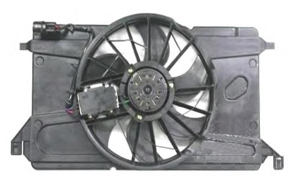 Difusor de radiador, ventilador de refrigeración, condensador del aire acondicionado, completo con motor y rodete 47266 NRF