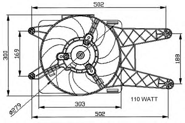 Ventilador de refrigeración NRF 47039