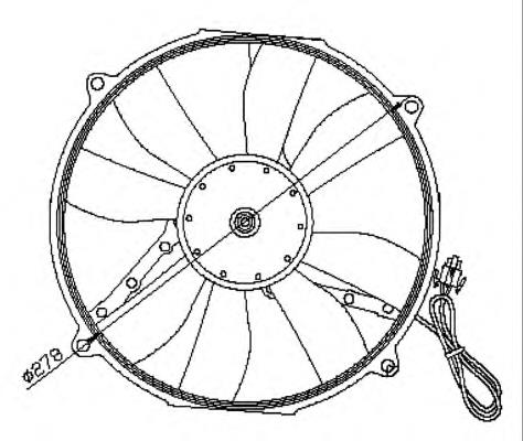 Ventilador (rodete +motor) refrigeración del motor con electromotor completo 47045 NRF