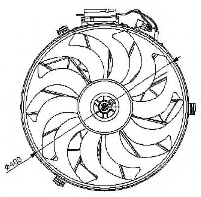 47028 NRF Rodete ventilador, aire acondicionado