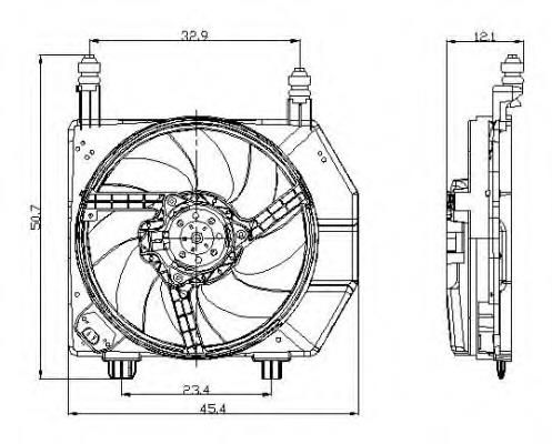 Ventilador de radiador 47077 NRF