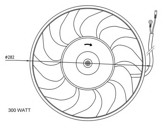 Ventilador (rodete +motor) refrigeración del motor con electromotor completo 47072 NRF