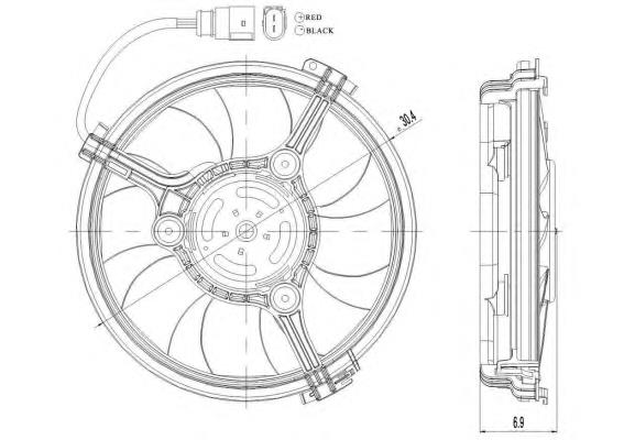 47208 NRF Electroventilador del motor