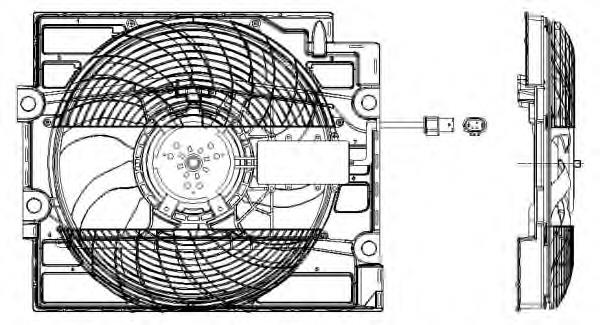 Difusor del radiador del aire acondicionado con ventilador y motor NRF 47211 precio, desde 411,65 EUR