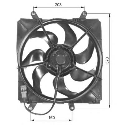 Motor del ventilador de enfriado 47054 NRF