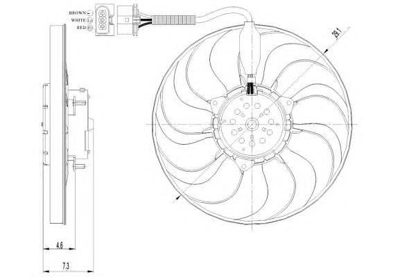 Ventilador del radiador 47392 NRF