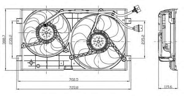 Ventilador de refrigeración NRF 47403