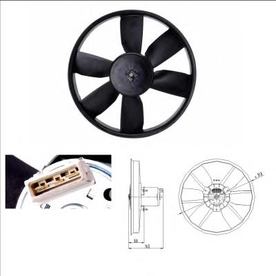 Ventilador del motor 47402 NRF
