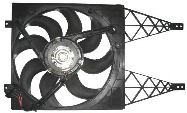 Ventilador eléctrico de aire acondicionado completo (motor y aspa) 47374 NRF