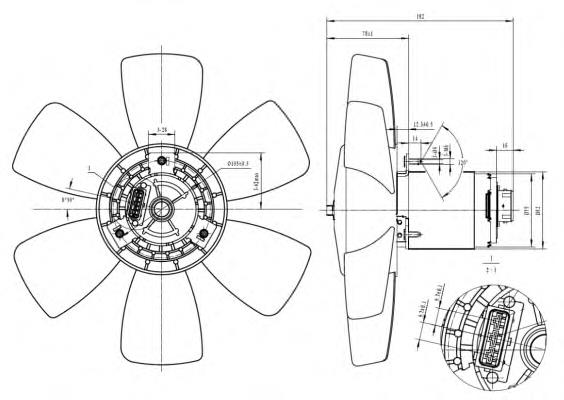 47429 NRF Electroventilador del motor
