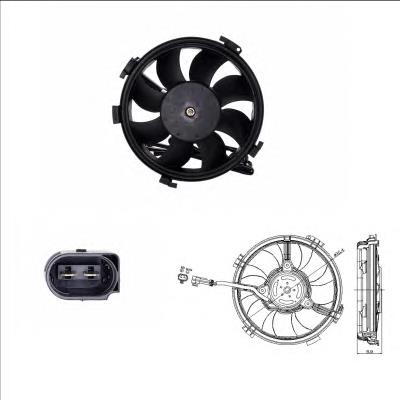 Motor del ventilador de enfriado 47405 NRF