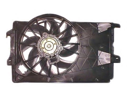 Difusor de radiador, ventilador de refrigeración, condensador del aire acondicionado, completo con motor y rodete 47314 NRF