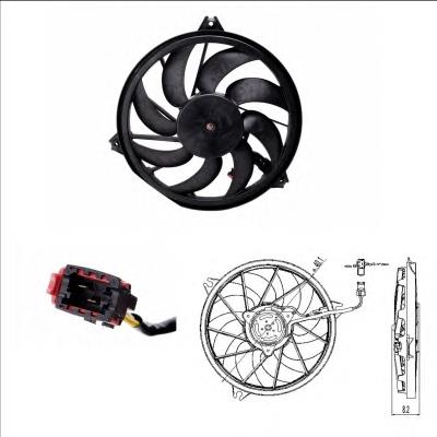 47323 NRF ventilador (rodete +motor refrigeración del motor con electromotor completo)