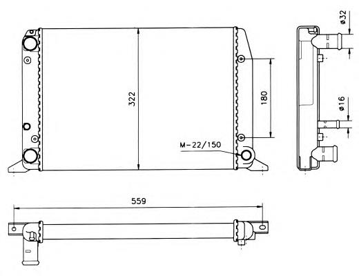 50514 NRF radiador refrigeración del motor