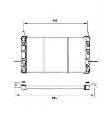 Radiador refrigeración del motor 506217 NRF