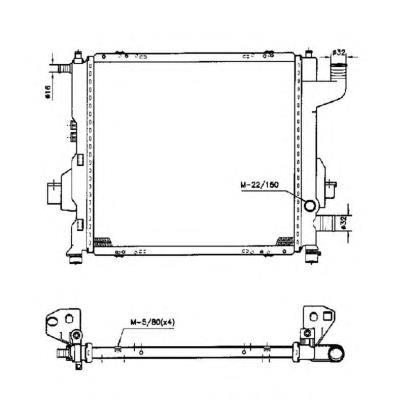 Radiador refrigeración del motor 50569 NRF