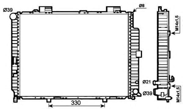 Comprar 50575 NRF Radiador de auto