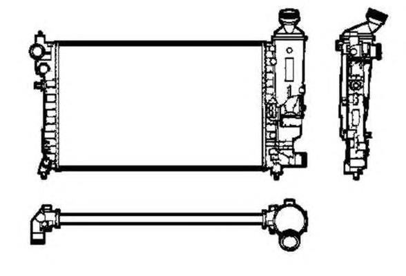 Radiador refrigeración del motor 50434 NRF