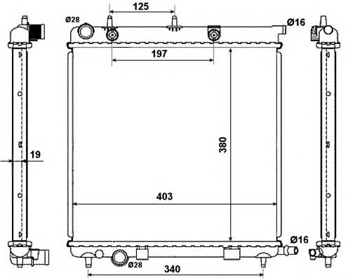 Radiador 50430 NRF