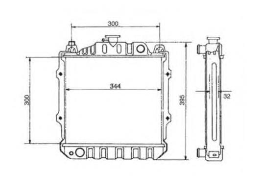 Radiador refrigeración del motor 504345 NRF