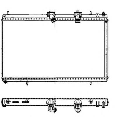 Radiador refrigeración del motor 50442 NRF