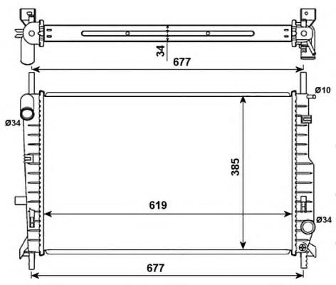 Radiador 509527 NRF