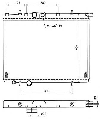 509525 NRF Refrigeración del motor