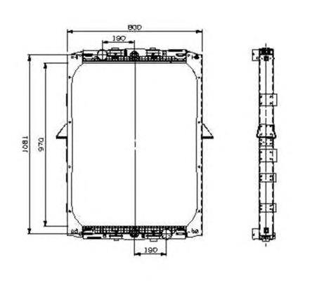 509551 NRF radiador refrigeración del motor