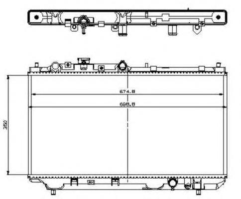 Radiador refrigeración del motor 509512 NRF