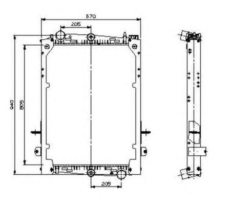 Radiador 509585 NRF