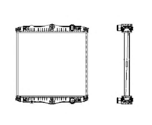 Radiador refrigeración del motor 509569 NRF