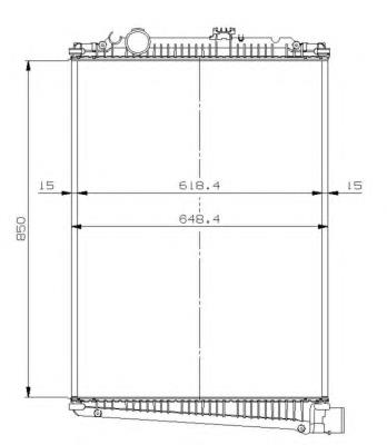 Radiador refrigeración del motor 509616 NRF