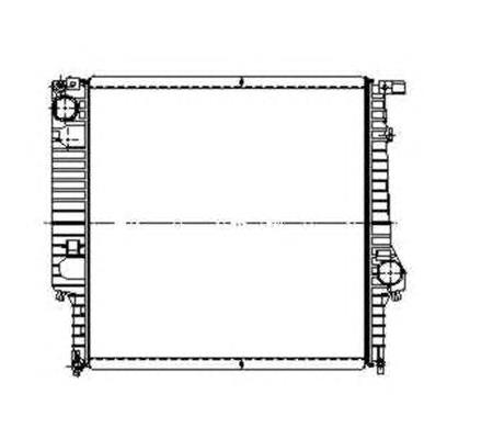 Radiador refrigeración del motor 509626 NRF