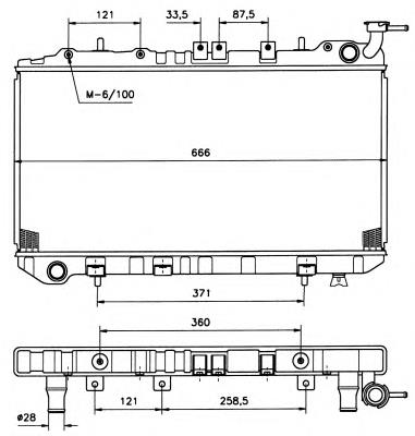 506864 NRF radiador