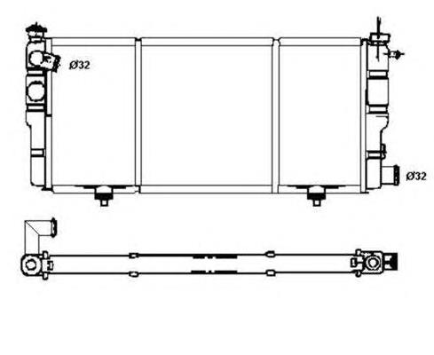 Radiador refrigeración del motor 507120 NRF