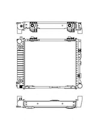 Radiador refrigeración del motor 507676 NRF