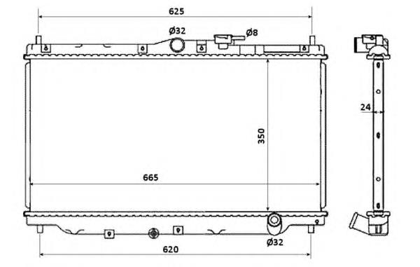 507722 NRF Refrigeración del motor