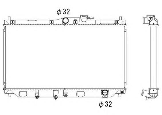 507728 NRF radiador refrigeración del motor