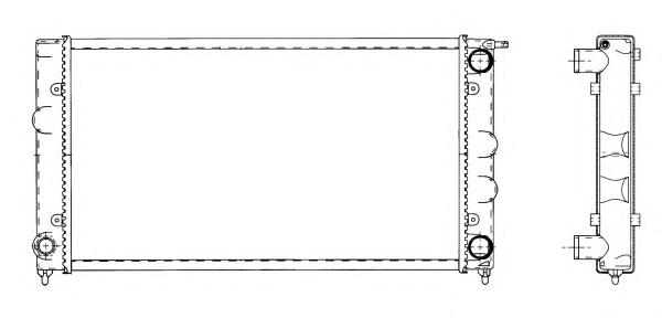 Radiador 509501 NRF