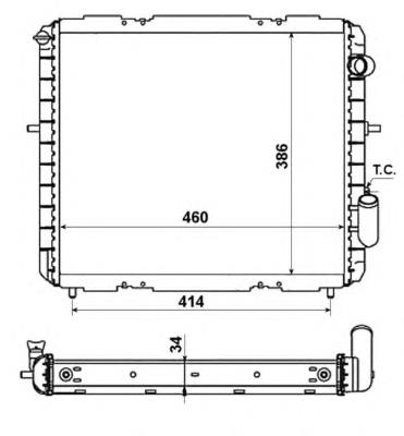 507345 NRF Refrigeración del motor
